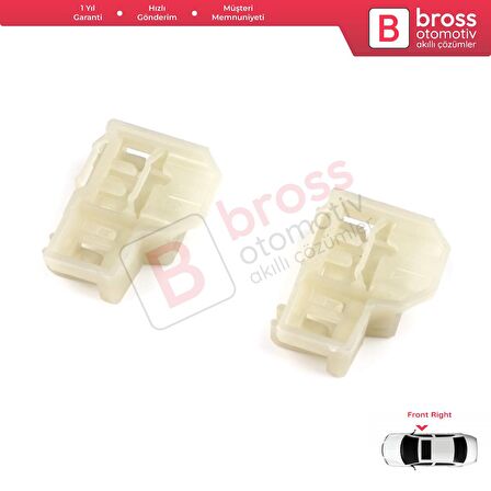 Audi VW Seat İçin 2 Adet Ön Sağ Cam Kriko Klips