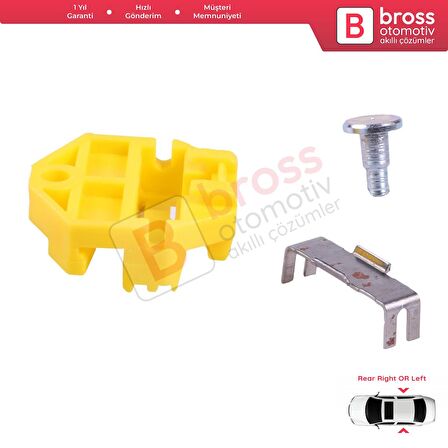 BWR55 Mercedes Opel Saab 9 3 İçin Arka Sağ veya Sol Cam Kriko Klipsi