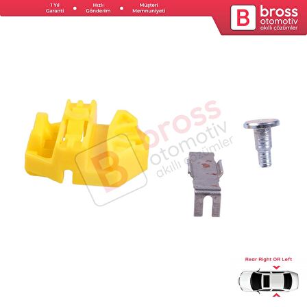 BWR55 Mercedes Opel Saab 9 3 İçin Arka Sağ veya Sol Cam Kriko Klipsi