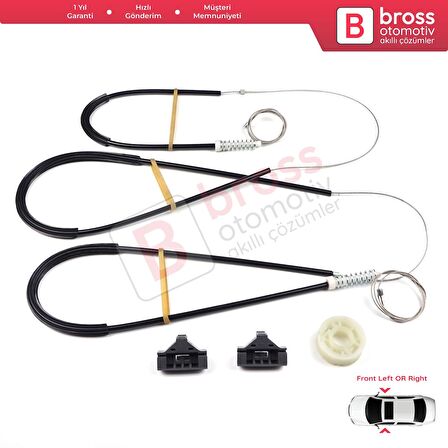 Seat Toledo MK2 1998-2004 Leon MK1 1999-2006 1M0837462A İçin Elektrikli Ön Sağ Cam Kriko Tamir Seti