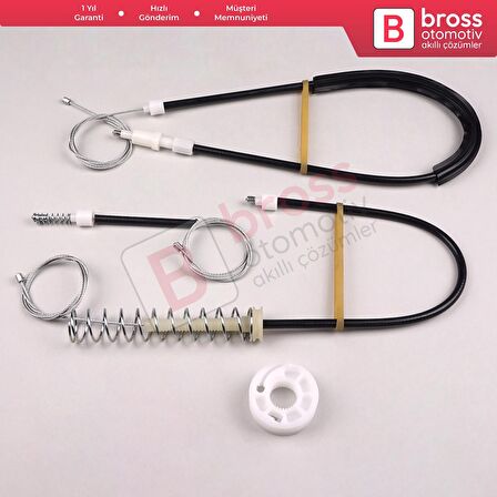 VW Phaeton 3D MK1 2002-2016 LWB Uzun Şase 3D7839461 İçin Arka Sol Kapı Cam Kriko Tamir Seti