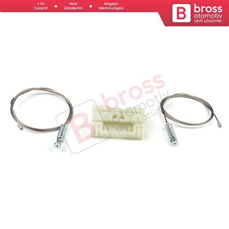 Renault Clio MK3 2005-2014 5-Kapı 8200291151 İçin Elektrikli Arka Sol Cam Kriko Tamir Seti