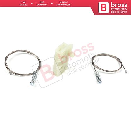 Renault Clio MK3 2005-2014 5-Kapı 8200291151 İçin Elektrikli Arka Sol Cam Kriko Tamir Seti