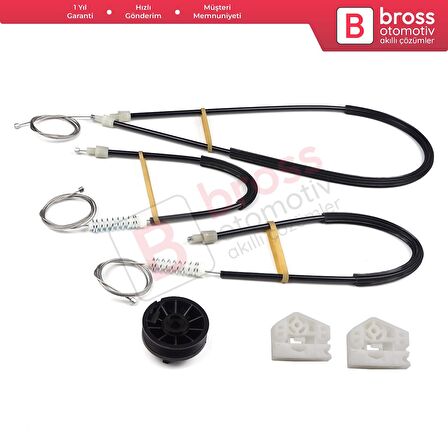 Renault Kangoo MK2 FW KW 2007-2021 Citan W415 807207012R İçin Ön Sağ Kapı Cam Kriko Tamir Seti