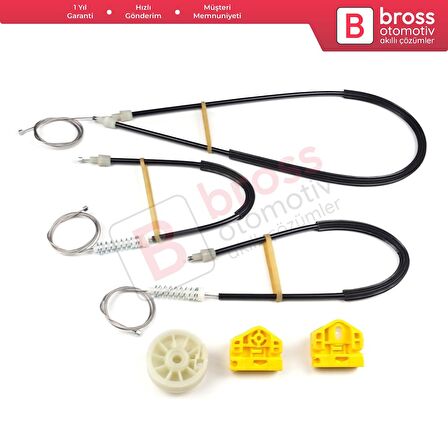 Renault Kangoo MK2 FW KW 2007-2021 Citan W415 807212230R İçin Ön Sol Kapı Cam Kriko Tamir Seti