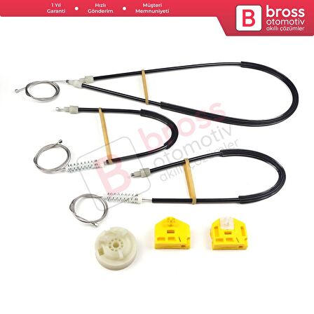 Renault Kangoo MK2 FW KW 2007-2021 Citan W415 807212230R İçin Ön Sol Kapı Cam Kriko Tamir Seti