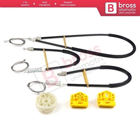 Renault Kangoo MK2 FW KW 2007-2021 Citan W415 807212230R İçin Ön Sol Kapı Cam Kriko Tamir Seti