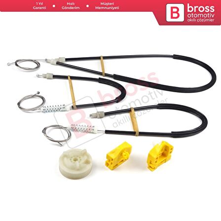 Renault Kangoo MK2 FW KW 2007-2021 Citan W415 807212230R İçin Ön Sol Kapı Cam Kriko Tamir Seti