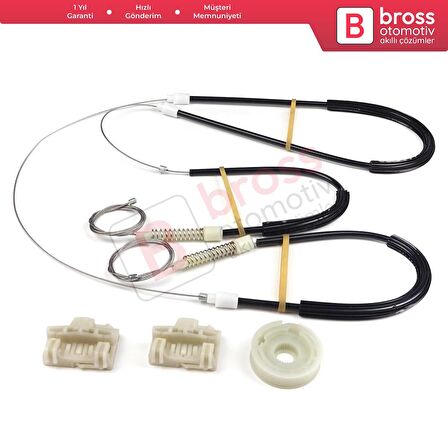 VW Polo MK3 6N1 6N2 Hatchback 1994-2001 4/5 Door 6N4837462 İçin Ön Sağ Kapı Cam Kriko Tamir Seti