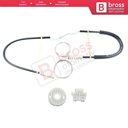 Renault Clio MK2 BB/CB 1998-2012 4/5 Kapı 7700842240 İçin Ön Sağ veya Sol Kapı Cam Kriko Tamir Seti