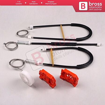 VW Caddy MK3 2K 2C 2004-2015 Van MPV 2K1837729 İçin Ön Sol Kapı Cam Kriko Tamir Seti