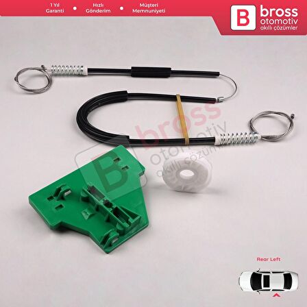 Audi A4 B6 8E2 8E5 B7 8EC 8ED Seat Exeo 3R 4/5 Kapı 8E0839461 İçin Arka Sol Cam Kriko Tamir Seti