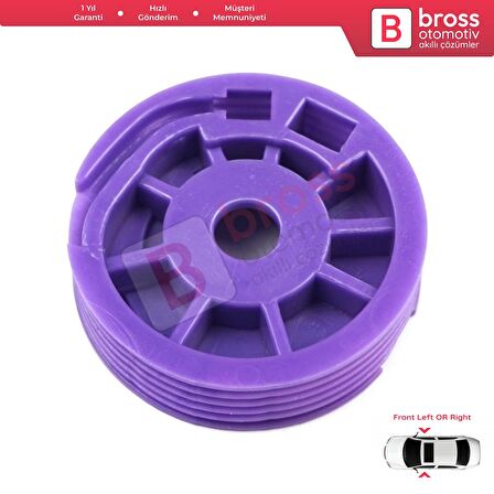 VW Golf 3 1991-1998 İçin Ön Sağ veya Sol Kapı Cam Kriko Makarası