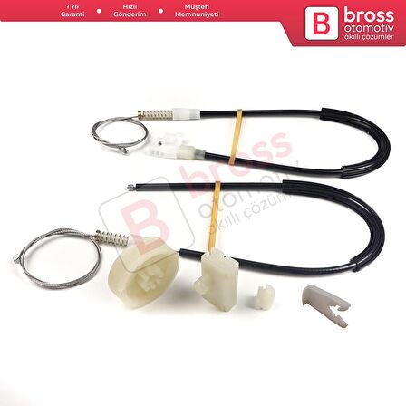 Renault Megane MK1 X64 DA0/1 Coupe 1996-2003 2/3 Kapı 7700834394 İçin Sol Kapı Cam Kriko Tamir Seti