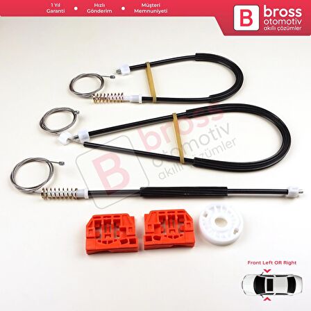 VW Touran MK1 1T1 1T2 1T3 2003-15 1T1837461 1T1837462 İçin Ön Sağ veya Sol Kapı Cam Kriko Tamir Seti