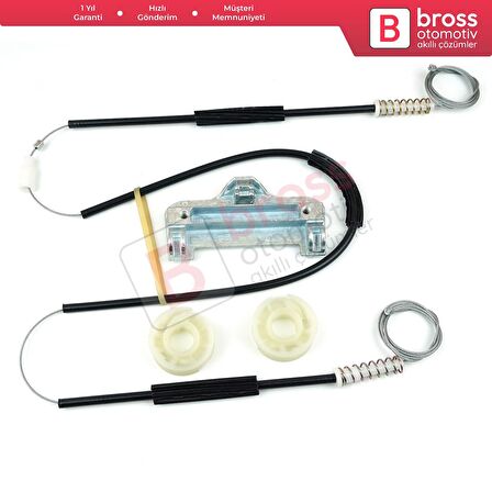 BMW 5 Serisi E39 1996-03/1999 4/5 Kapı Makyajsız Kasa 51358159836 İçin Arka Sağ Cam Kriko Tamir Seti