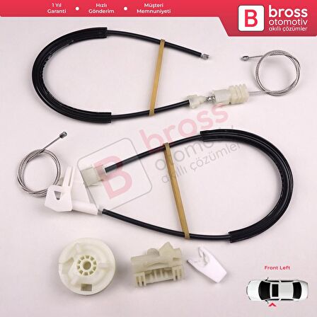 Renault Scenic MK1 JA JA0/1 1996 -2003 7700838592 İçin Ön Sol Kapı Cam Kriko Tamir Seti