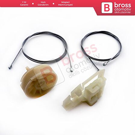 Citroen C3 MK1 FC FN 2002-2010 5-Kapı Hatchback 9221AQ İçin Ön Sol Kapı Cam Kriko Tamir Seti