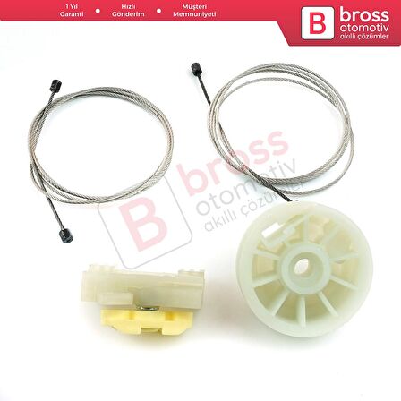 Opel Meriva MK1 A 2003-2010 93362663 İçin Arka Sol Kapı Cam Kriko Tamir Seti