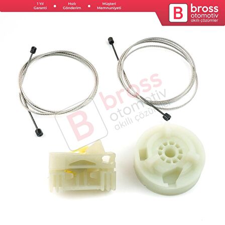 Opel Meriva MK1 A 2003-2010 93362663 İçin Arka Sol Kapı Cam Kriko Tamir Seti