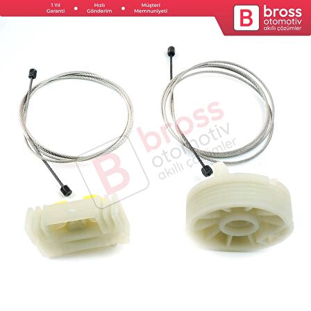 Opel Meriva MK1 A 2003-2010 93362664 İçin Arka Sağ Kapı Cam Kriko Tamir Seti