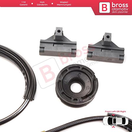 VW Polo MK3 6N1 6N2 1994-2001 2/3 Kapı 6N3837401 İçin Manuel Ön Sağ veya Sol Cam Kriko Tamir Seti