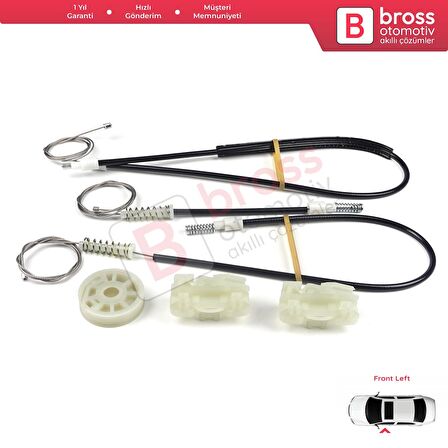 Land Rover Freelander MK1 L314 LN 1997-2006 3/5 Kapı LR006372 İçin Elektrikli Ön Sol Cam Kriko Seti