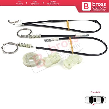 Land Rover Freelander MK1 L314 LN 1997-2006 3/5 Kapı LR006372 İçin Elektrikli Ön Sol Cam Kriko Seti