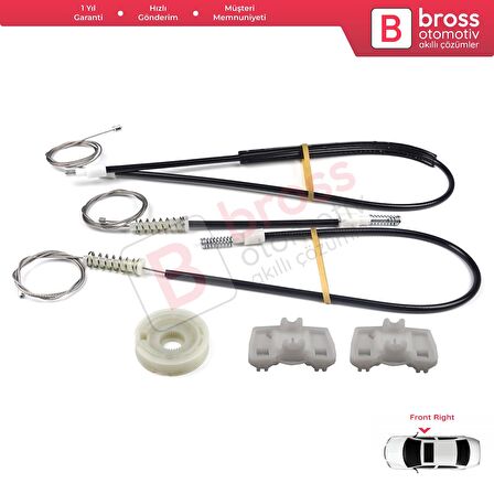 Land Rover Freelander MK1 1997-2006 3/5 Kapı LR006371 İçin Elektrikli Ön Sağ Cam Kriko Tamir Seti