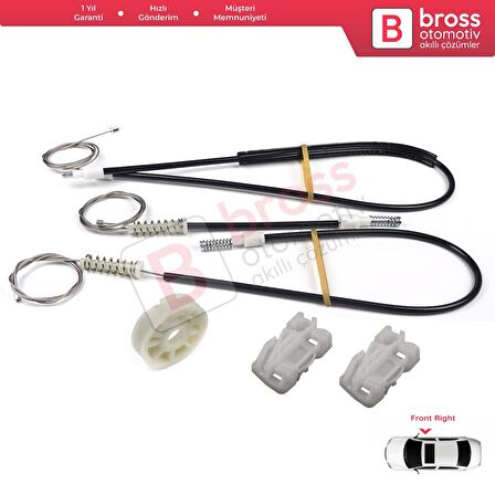 Land Rover Freelander MK1 1997-2006 3/5 Kapı LR006371 İçin Elektrikli Ön Sağ Cam Kriko Tamir Seti