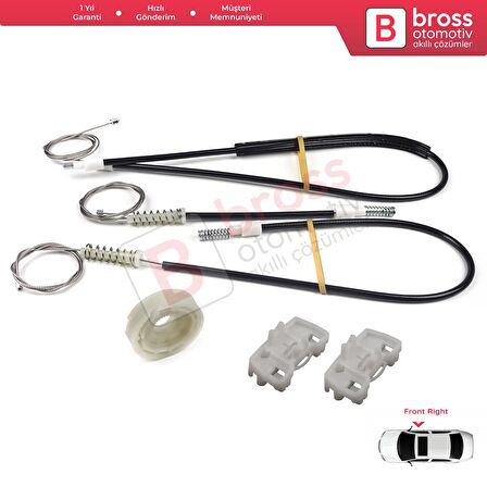 Land Rover Freelander MK1 1997-2006 3/5 Kapı LR006371 İçin Elektrikli Ön Sağ Cam Kriko Tamir Seti