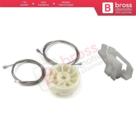 Renault Scenic Grand MK2 JM0/1 2003-2009 4/5 Kapı İçin Elektrikli Ön Sol Kapı Cam Kriko Tamir Seti