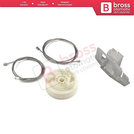 Renault Scenic Grand MK2 JM0/1 2003-2009 4/5 Kapı İçin Elektrikli Ön Sol Kapı Cam Kriko Tamir Seti