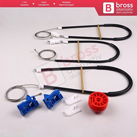 Renault Vel Satis Hatchback BJ 2001-2009 8200008327 İçin Elektrikli Ön Sol Kapı Cam Kriko Tamir Seti