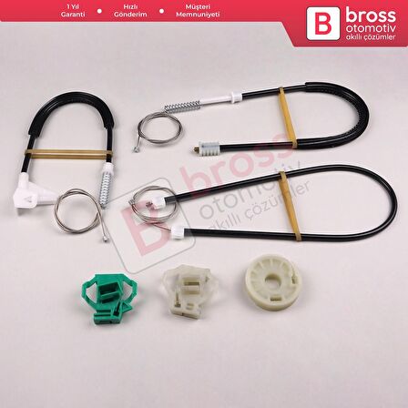 Skoda Octavia MK1 1U 1996-2000 Makyajsız Kasa İçin Elektrikli Ön Sol Kapı Cam Kriko Tamir Seti