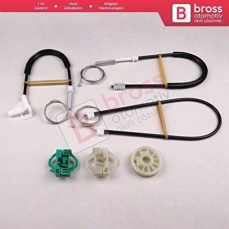 Skoda Octavia MK1 1U 1996-2000 Makyajsız Kasa İçin Elektrikli Ön Sol Kapı Cam Kriko Tamir Seti