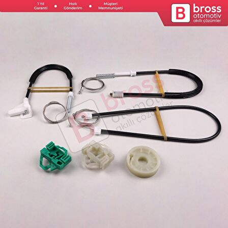 Skoda Octavia MK1 1U 1996-2000 Makyajsız Kasa İçin Elektrikli Ön Sol Kapı Cam Kriko Tamir Seti