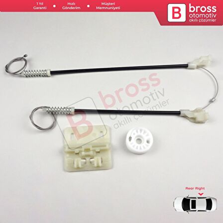 Land Rover Freelander MK1 1997-2006 CVH101200 İçin Elektrikli Arka Sağ Kapı Cam Kriko Tamir Seti