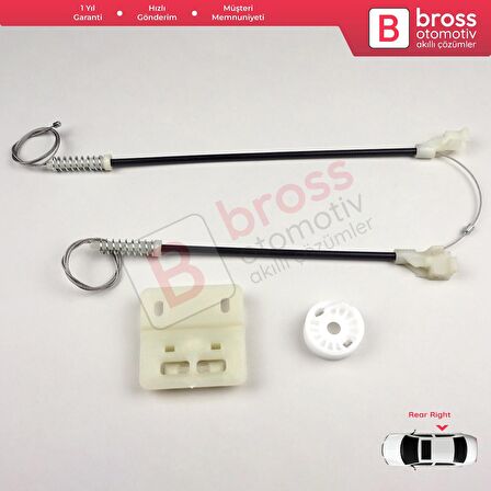 Land Rover Freelander MK1 1997-2006 CVH101200 İçin Elektrikli Arka Sağ Kapı Cam Kriko Tamir Seti