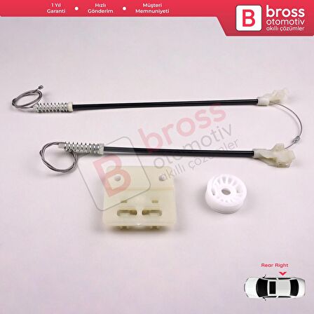 Land Rover Freelander MK1 1997-2006 CVH101200 İçin Elektrikli Arka Sağ Kapı Cam Kriko Tamir Seti