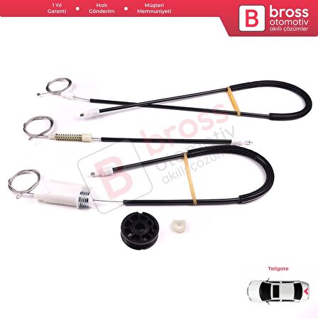 Land Rover Freelander MK1 1997-2006 CVH101150 İçin Elektrikli Arka Bagaj Kapı Cam Kriko Tamir Seti