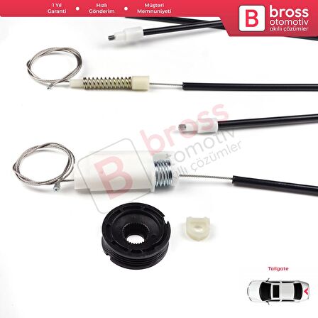 Land Rover Freelander MK1 1997-2006 CVH101150 İçin Elektrikli Arka Bagaj Kapı Cam Kriko Tamir Seti