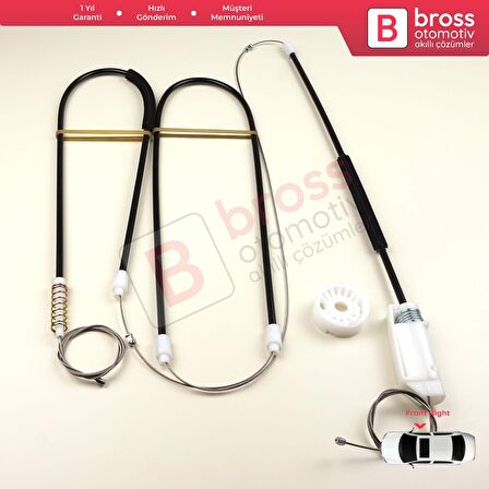 BMW 3 Serisi E46 Coupe Cabrio Convertible 1999-2007 51338229106 İçin Sağ Kapı Cam Kriko Tamir Seti