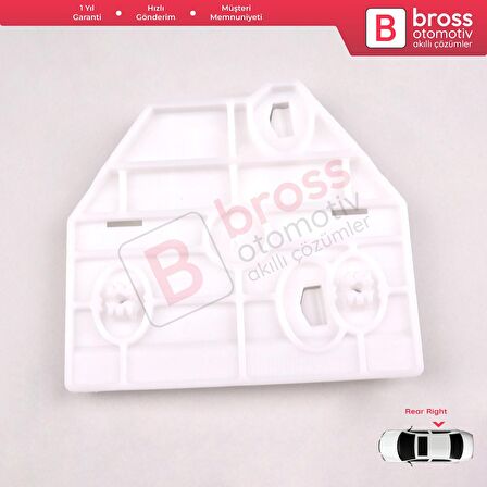 Audi A6 İçin Sağ Arka Kapı Cam Kriko Tamir Klipsi