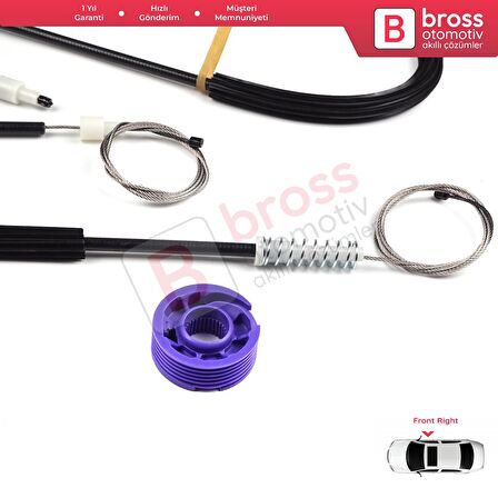 Seat Toledo MK3 2004-2009 Altea 5P1 XL 5P5 5P8 5P0837462 İçin Elektrikli Ön Sağ Kapı Cam Kriko Seti