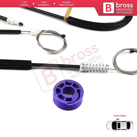 Seat Toledo MK3 2004-2009 Altea 5P1 XL 5P5 5P8 5P0837462 İçin Elektrikli Ön Sağ Kapı Cam Kriko Seti