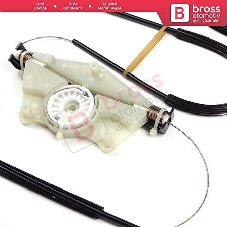 VW New Beetle 1997-2011 3-Kapı Hatchback 1CM898655 İçin Elektrikli Ön Sol Kapı Cam Kriko Tamir Seti