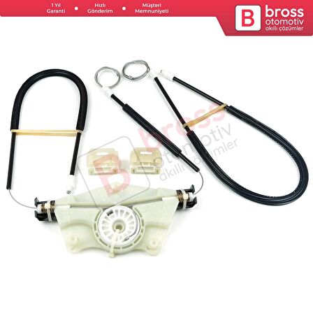 VW New Beetle C1 1C1 1997-2011 3-Kapı HB 1C0837656 İçin Elektrikli Ön Sağ Kapı Cam Kriko Tamir Seti