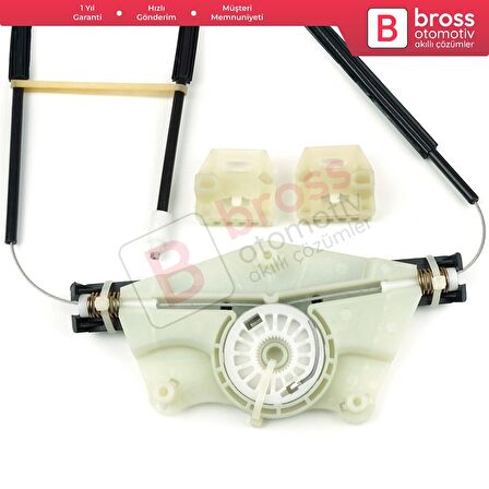 VW New Beetle C1 1C1 1997-2011 3-Kapı HB 1C0837656 İçin Elektrikli Ön Sağ Kapı Cam Kriko Tamir Seti