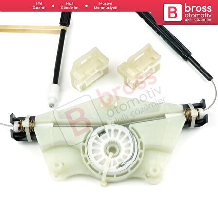 VW New Beetle C1 1C1 1997-2011 3-Kapı HB 1C0837656 İçin Elektrikli Ön Sağ Kapı Cam Kriko Tamir Seti